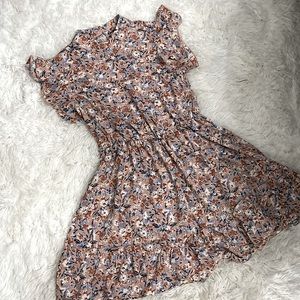 Shein high neck floral dress